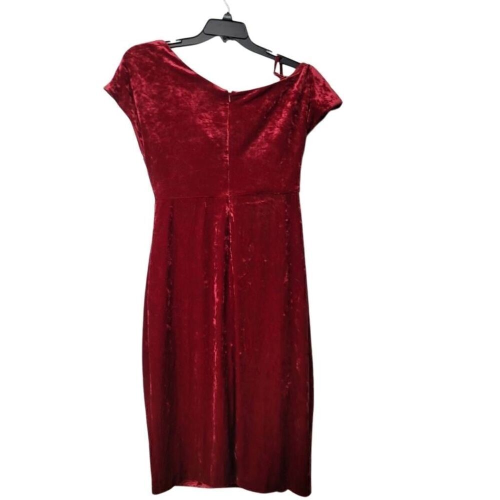 Guess Asymmetrical Velvet Dress. - Picture 5 of 6